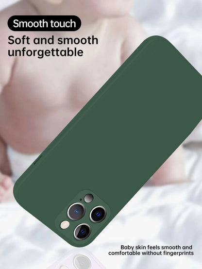 Silicone Phone Case Compatible with Iphone Basic Phone Cases Compatible with Iphone 16 Smooth Touch Plain Phone Case Waterproof Shockproof Anti-Fall Scratch Resistant